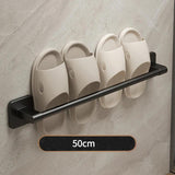 Bathroom Slipper Rack No Punching Wall Mounted Slipper Storage Rack Bedroom Shower Room Bath Slippers Hanger Babouche Organizer