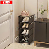 Multiple Layers Shoe Organizer Use At the Door Shoe Rack Organizer Nonwovenfabric Rack Stackable Shelf Adjustable Saving Space