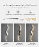 Modern LED Wall Lamp Minimalist Led Light Bedroom Bedside Long Strip Wall Sconces Living Room Home Indoor Lighting Fixture