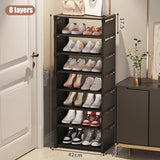 Multiple Layers Shoe Organizer Use At the Door Shoe Rack Organizer Nonwovenfabric Rack Stackable Shelf Adjustable Saving Space