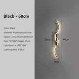 Modern LED Wall Lamp Minimalist Led Light Bedroom Bedside Long Strip Wall Sconces Living Room Home Indoor Lighting Fixture