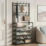 2025 Multi-layer Shoe Rack Organizer Clothes Storage Organizer Clothes Hat Hangers Shoe Rack Living Room Bedroom Storage Shelf