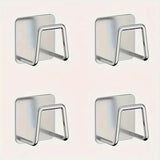 4Pcs Kitchen Storage Rack, Punching-free Wall Under Cabinet Cutting Board , Multi-functional , Accessories