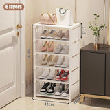 Multiple Layers Shoe Organizer Use At the Door Shoe Rack Organizer Nonwovenfabric Rack Stackable Shelf Adjustable Saving Space