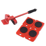 Furniture Moving Transport Roller Set Removal Lifting Moving Tool Set Wheel Bar Mover Moving Heavy Stuffs Device Hand Tool