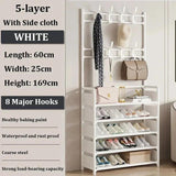 2025 Multi-layer Shoe Rack Organizer Clothes Storage Organizer Clothes Hat Hangers Shoe Rack Living Room Bedroom Storage Shelf