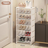 Multiple Layers Shoe Organizer Use At the Door Shoe Rack Organizer Nonwovenfabric Rack Stackable Shelf Adjustable Saving Space