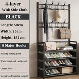 2025 Multi-layer Shoe Rack Organizer Clothes Storage Organizer Clothes Hat Hangers Shoe Rack Living Room Bedroom Storage Shelf