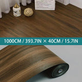 40CM Roll Material Wood Grain Self-adhesive Wall Sticker Floor Sticker Background Wall Decoration Bedroom Kitchen Waterproof