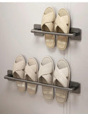 Bathroom Slipper Rack No Punching Wall Mounted Slipper Storage Rack Bedroom Shower Room Bath Slippers Hanger Babouche Organizer