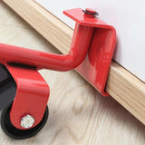 Furniture Moving Transport Roller Set Removal Lifting Moving Tool Set Wheel Bar Mover Moving Heavy Stuffs Device Hand Tool