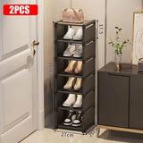 Multiple Layers Shoe Organizer Use At the Door Shoe Rack Organizer Nonwovenfabric Rack Stackable Shelf Adjustable Saving Space