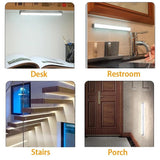 LED Motion Sensor Light Wireless LED Night Light Type C Rechargeable Light Cabinet Wardrobe Lamp Staircase Backlight For Kitchen