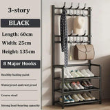 2025 Multi-layer Shoe Rack Organizer Clothes Storage Organizer Clothes Hat Hangers Shoe Rack Living Room Bedroom Storage Shelf