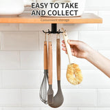 Kitchen Hooks Rotating Storage Rack Without Punching Wall-Mounted Kitchenware Supplies Gods Multifunctional Shelves