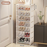 Multiple Layers Shoe Organizer Use At the Door Shoe Rack Organizer Nonwovenfabric Rack Stackable Shelf Adjustable Saving Space