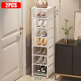 Multiple Layers Shoe Organizer Use At the Door Shoe Rack Organizer Nonwovenfabric Rack Stackable Shelf Adjustable Saving Space