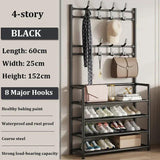 2025 Multi-layer Shoe Rack Organizer Clothes Storage Organizer Clothes Hat Hangers Shoe Rack Living Room Bedroom Storage Shelf