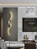 Modern LED Wall Lamp Minimalist Led Light Bedroom Bedside Long Strip Wall Sconces Living Room Home Indoor Lighting Fixture